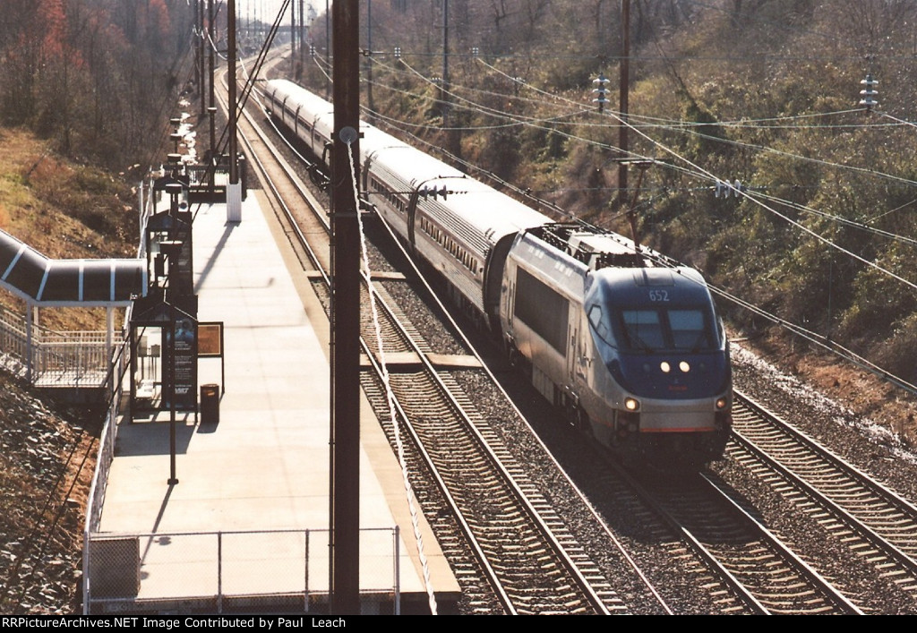 Regional cruises east through the station